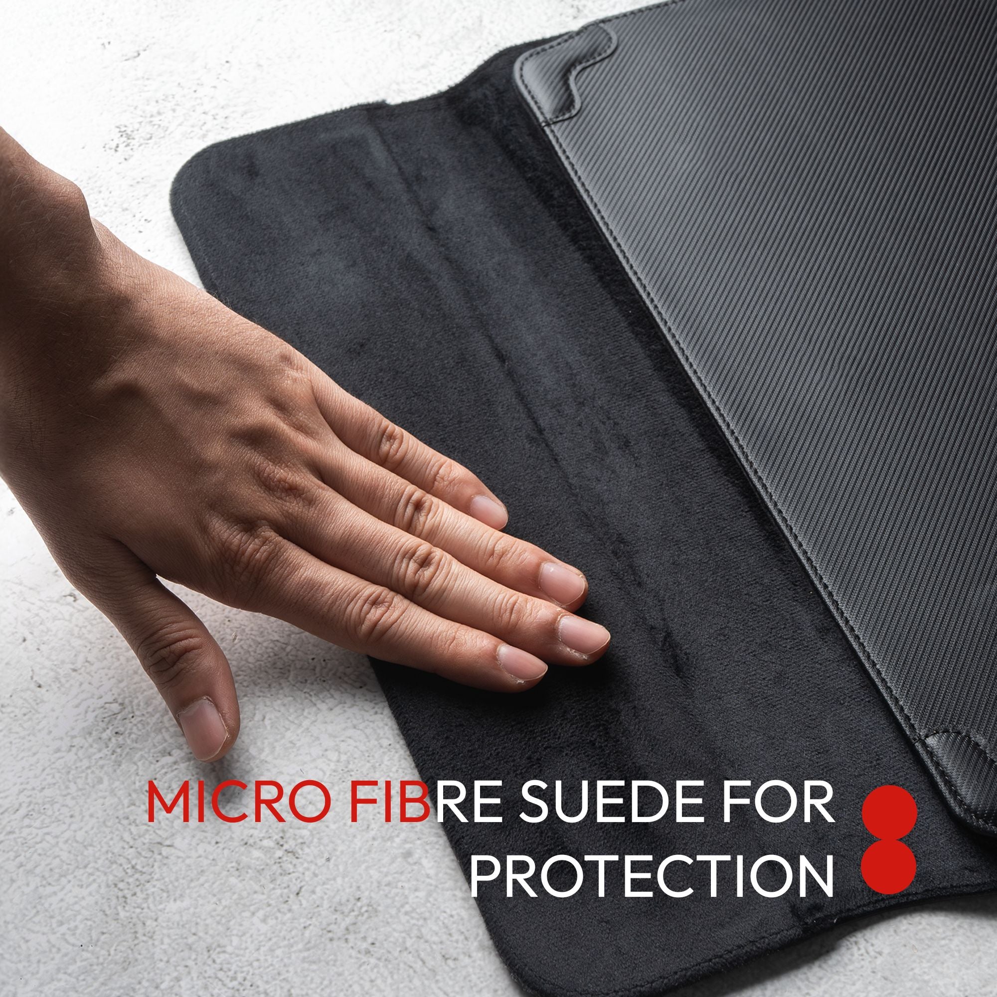 Elevate Armour 13/14" Carbon Black Laptop Sleeve with Trifold Stand