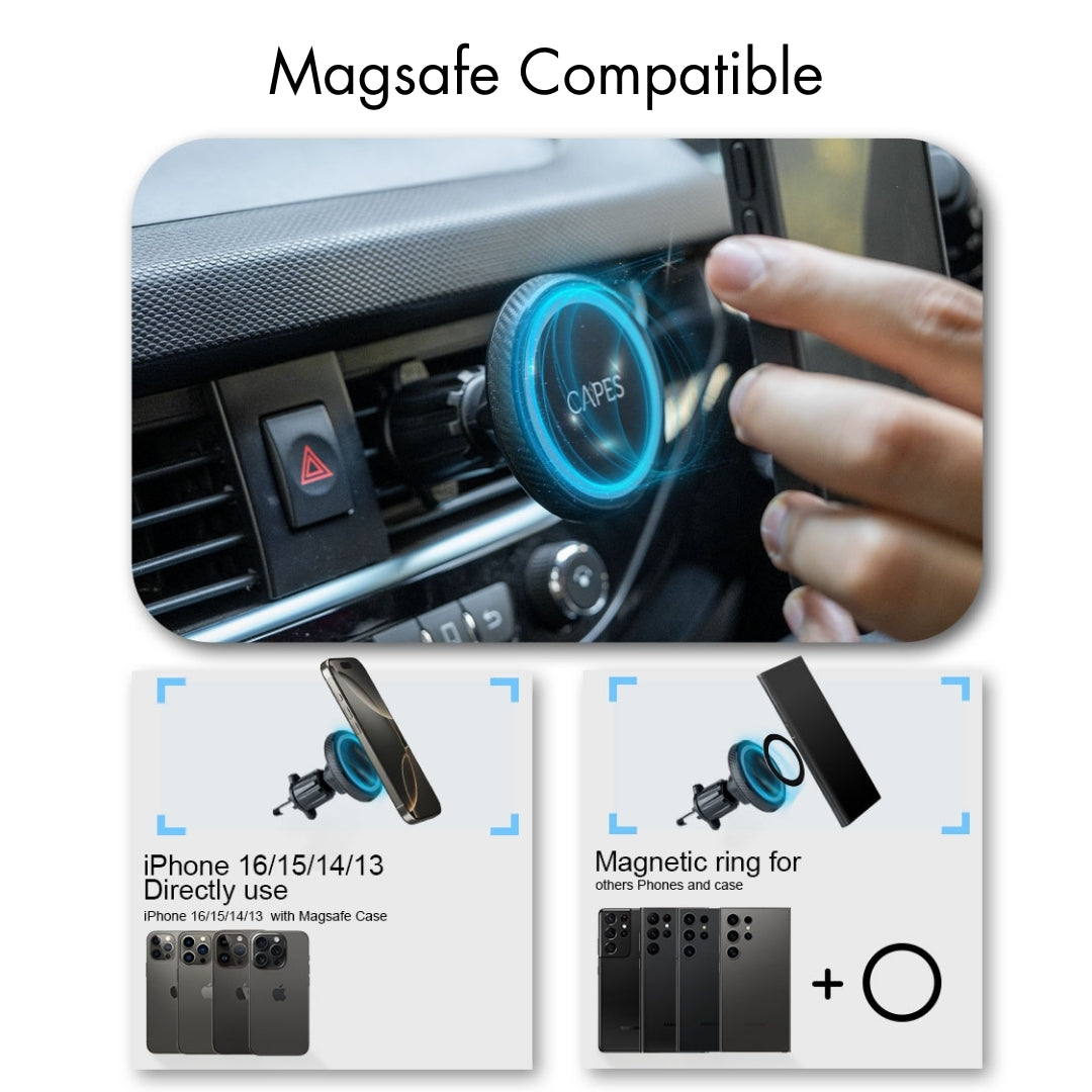 MagLock Car Mount for Air Vent & Dashboard