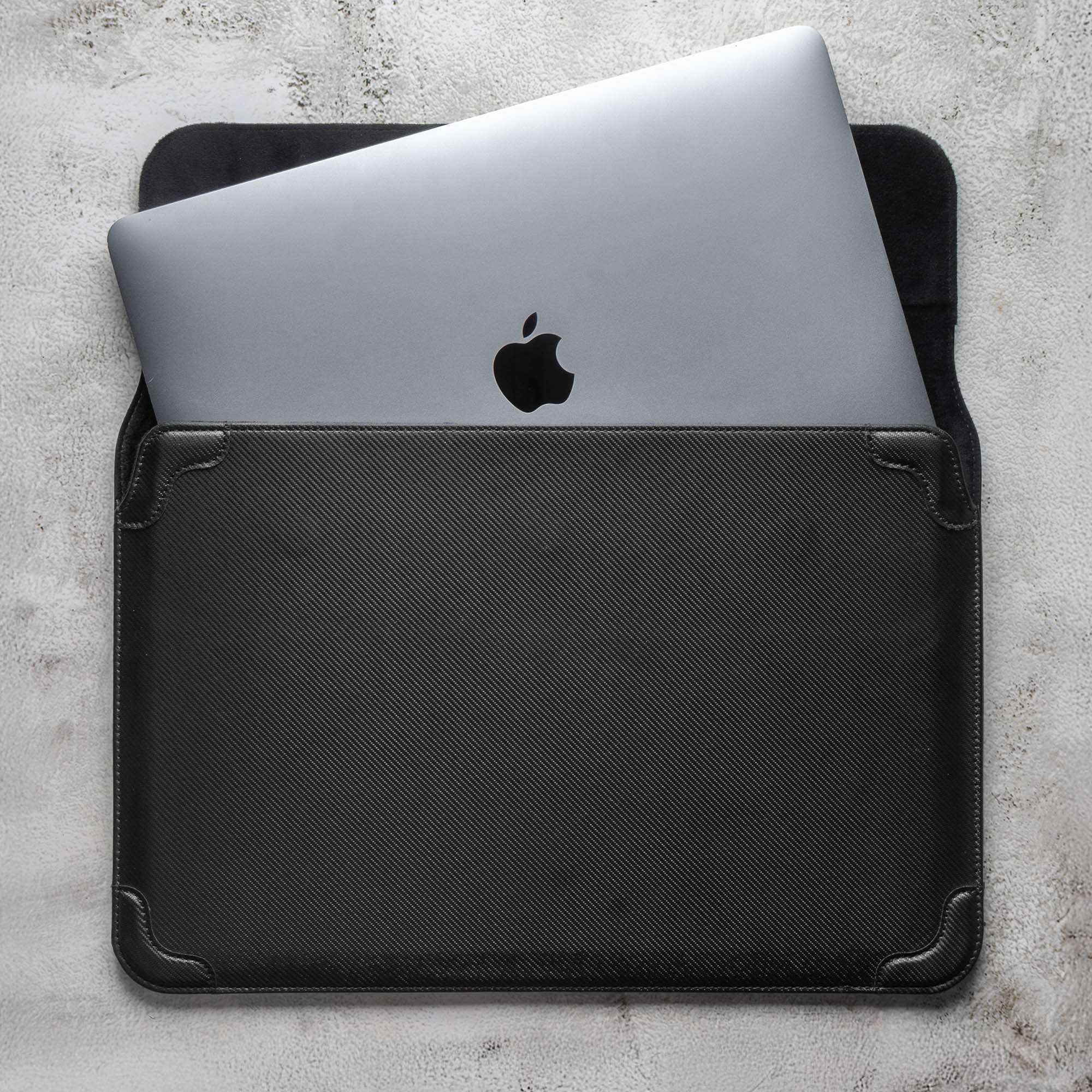 Elevate Armour 13/14" Carbon Black Laptop Sleeve with Trifold Stand