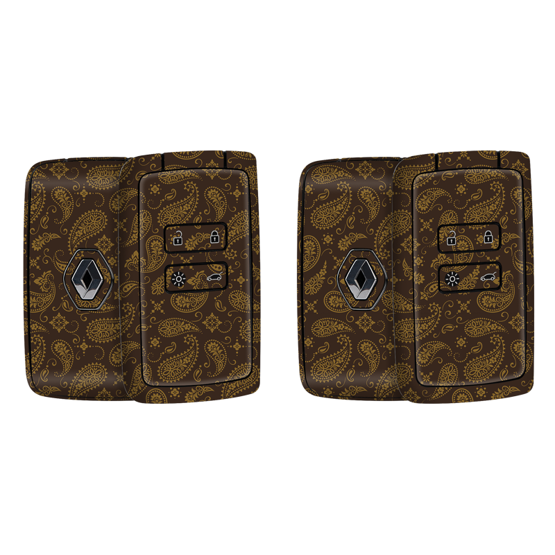 Brown Paisley Key-1 + Key-2