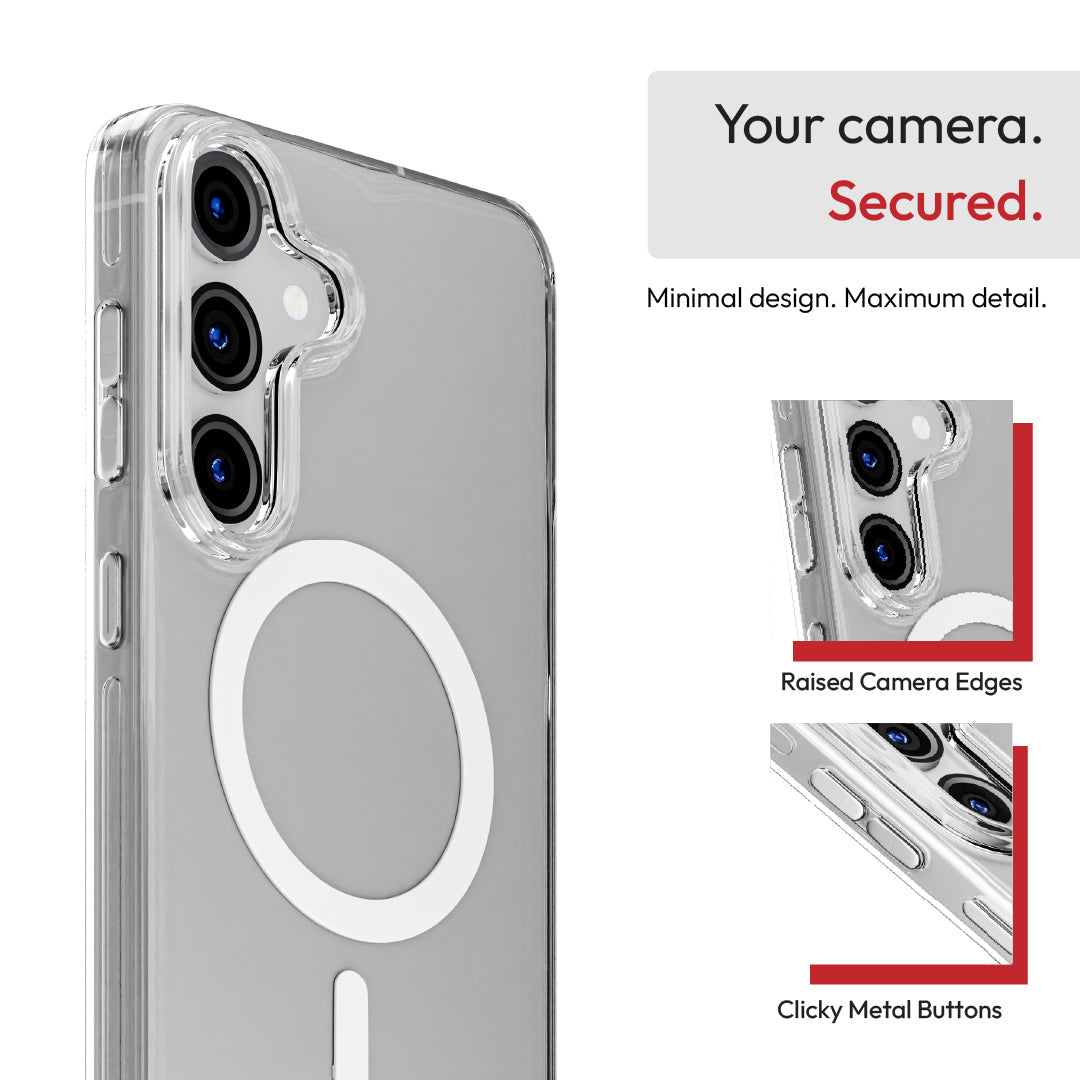 Samsung Galaxy S26 Plus Transparent Clear Armour Anti-Yellow MagSafe Case