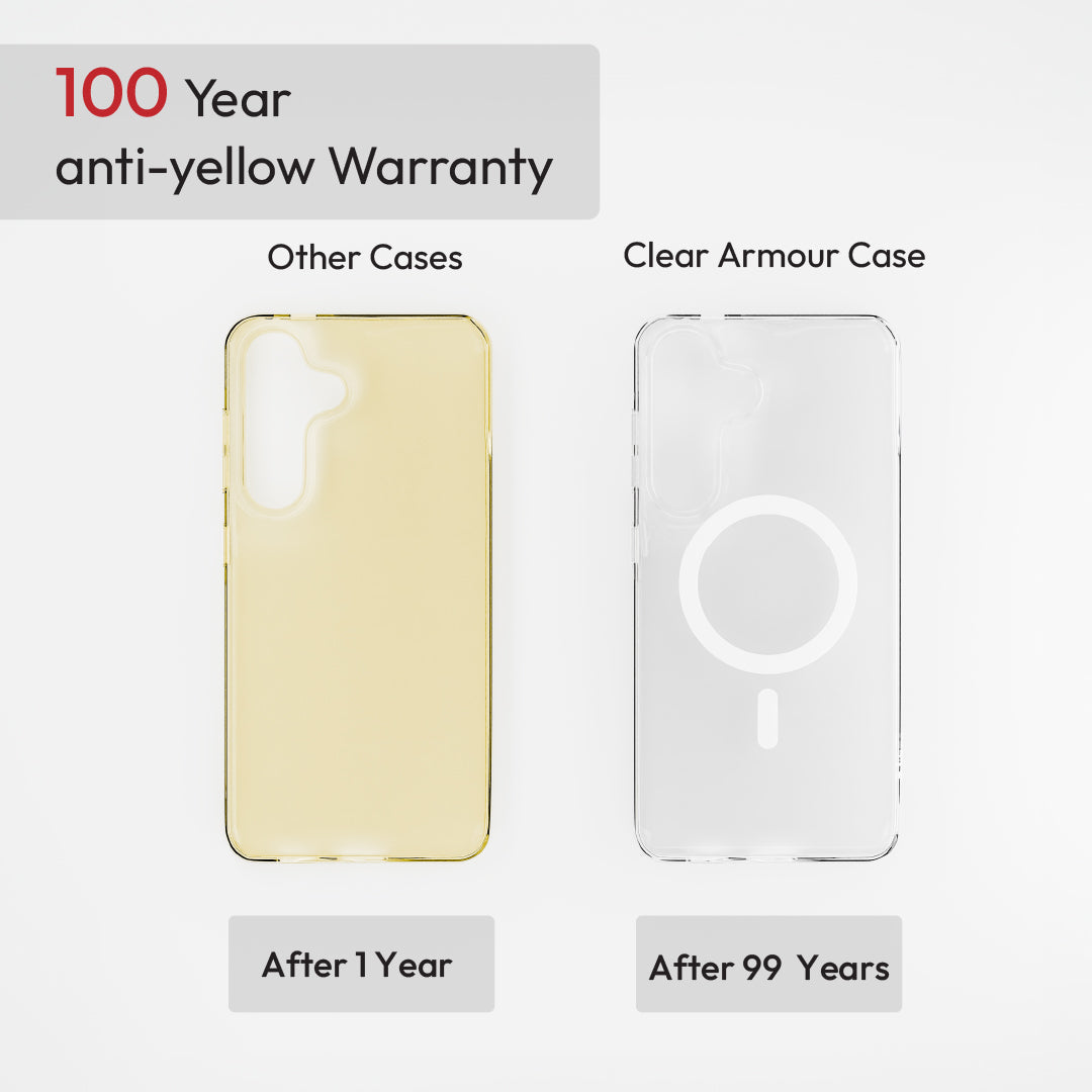Samsung Galaxy S26 Plus Transparent Clear Armour Anti-Yellow MagSafe Case