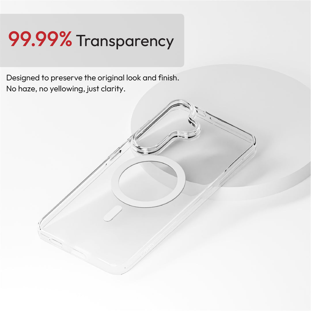 Samsung Galaxy S26 Plus Transparent Clear Armour Anti-Yellow MagSafe Case