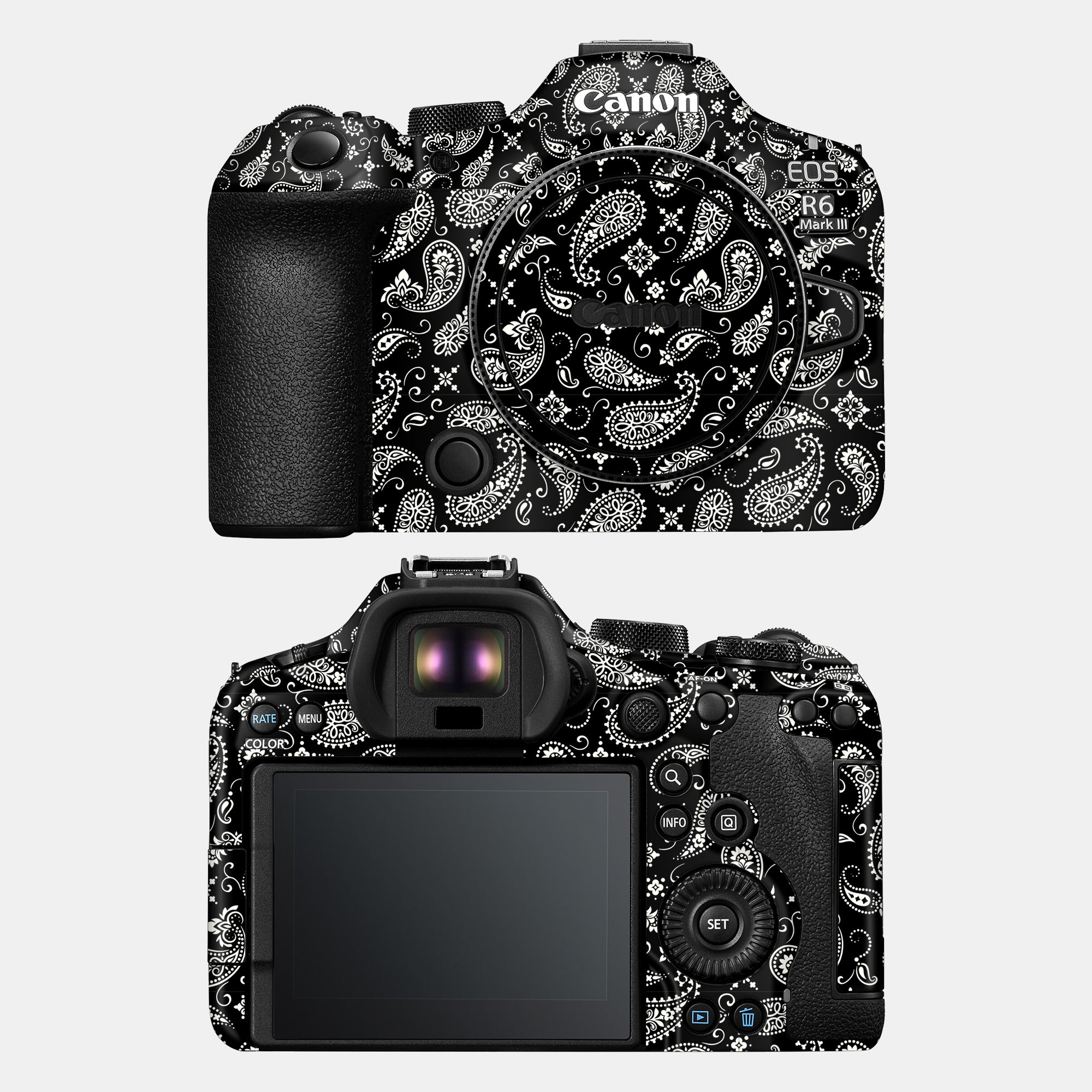 Black Paisley Full Body