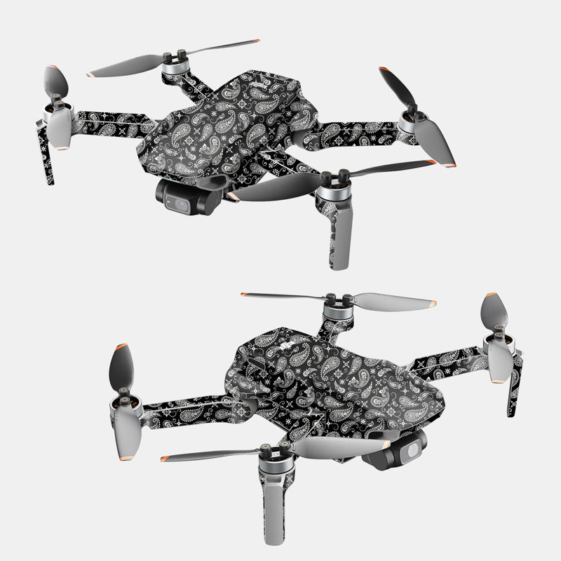 Black Paisley Full Body