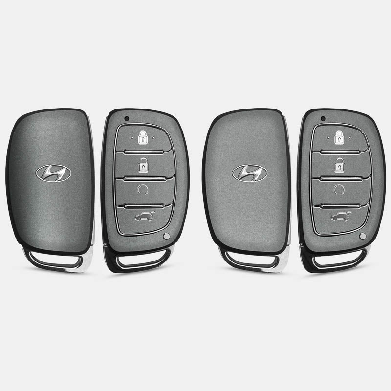 Satin Metiorite Silver Key-1 + Key-2