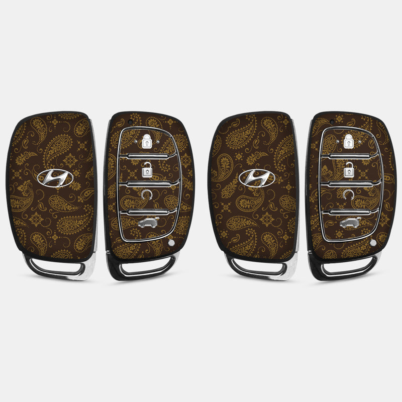 Brown Paisley Key-1 + Key-2
