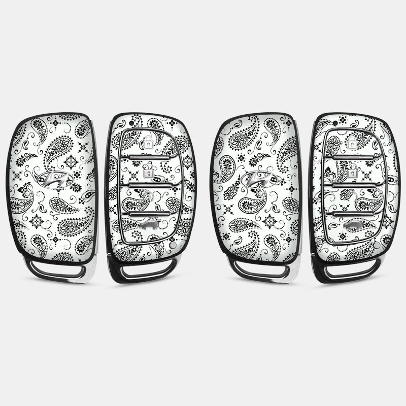 White Paisley Key-1 + Key-2