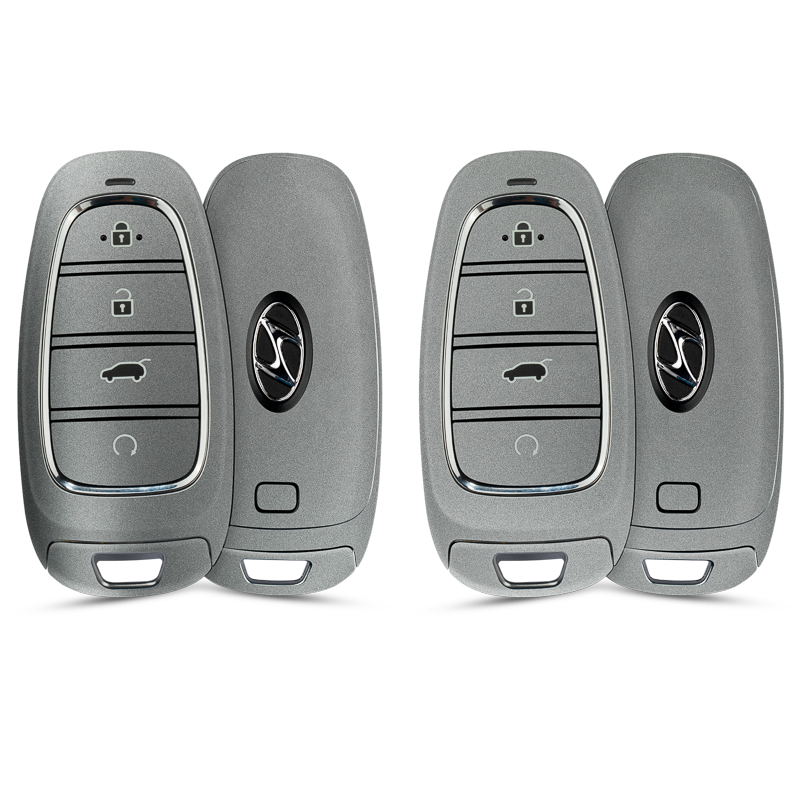 Satin Metiorite Silver Key-1 + Key-2