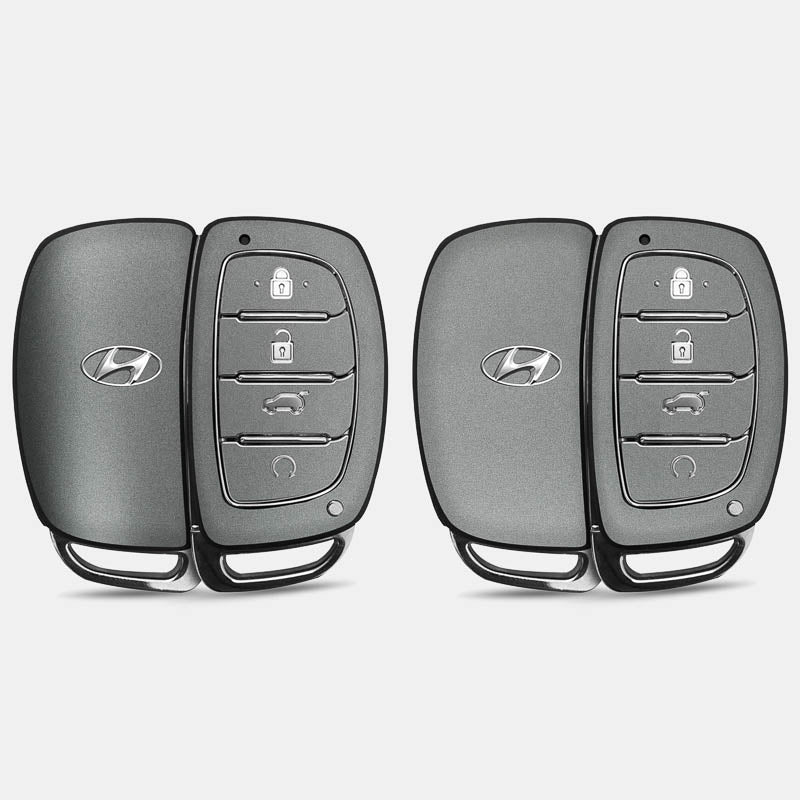 Satin Metiorite Silver Key-1 + Key-2