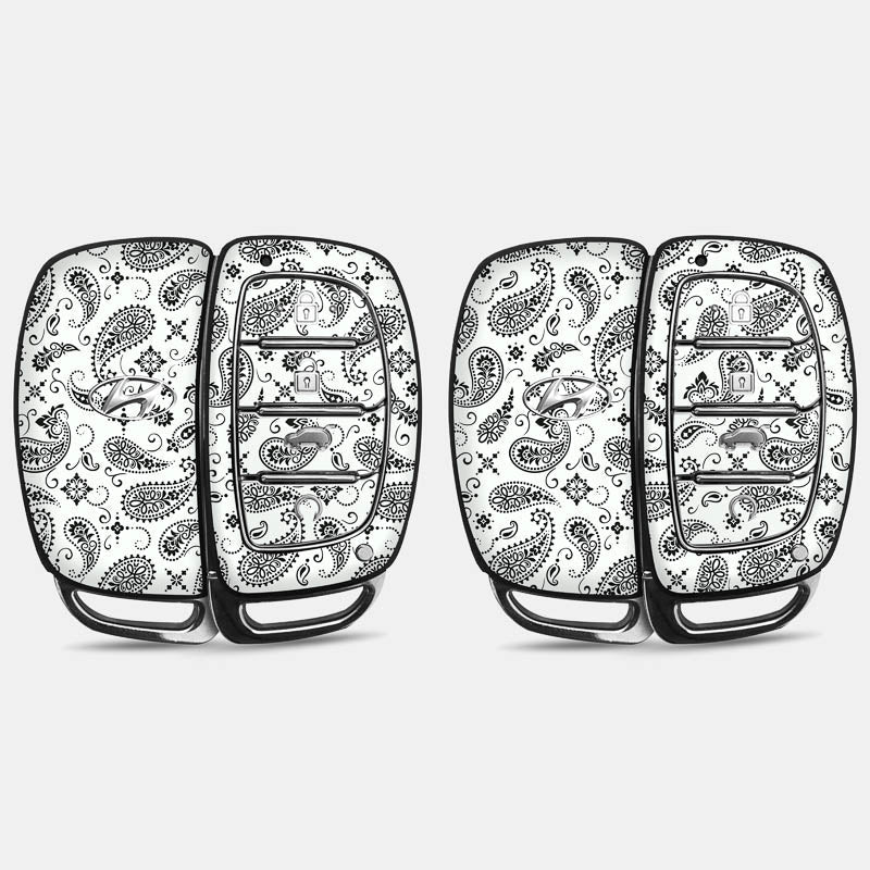 White Paisley Key-1 + Key-2