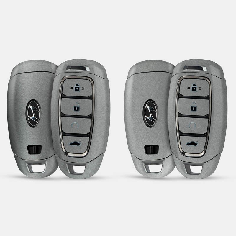 Satin Metiorite Silver Key-1 + Key-2