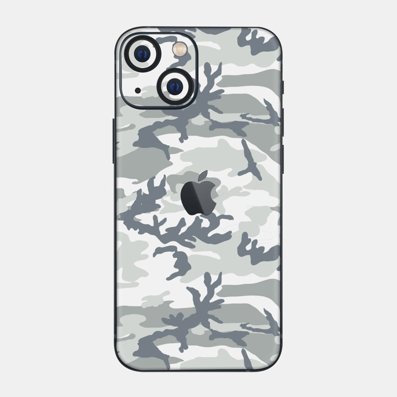 Snow Camo Glass Back
