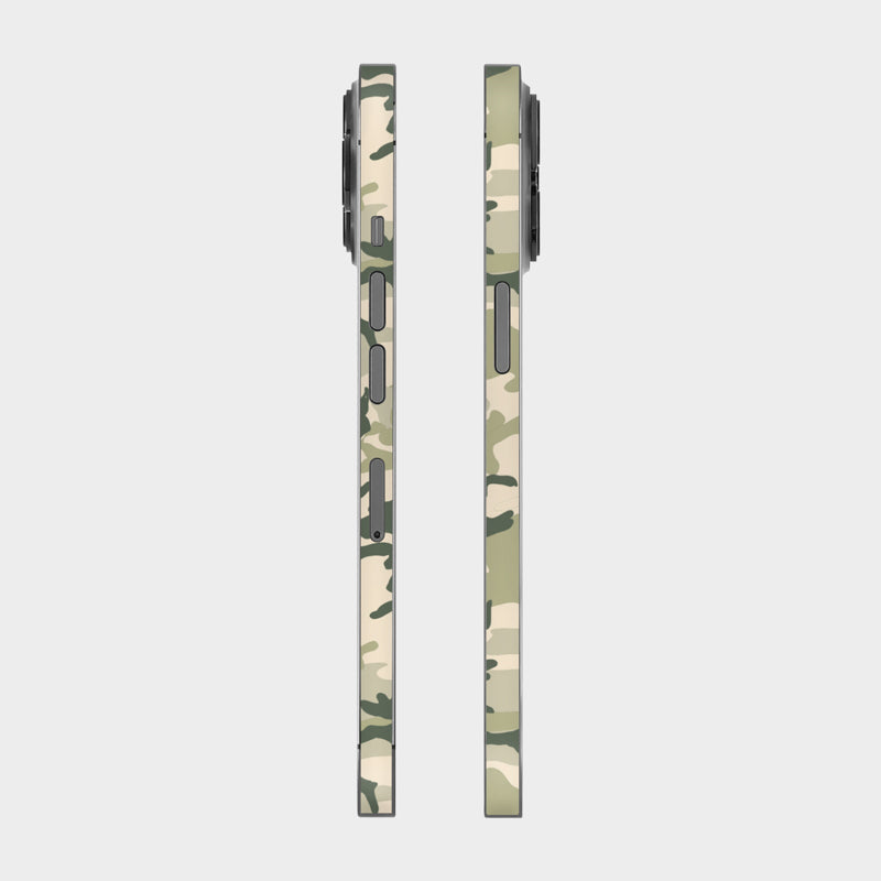 Military Camo Glass Back
