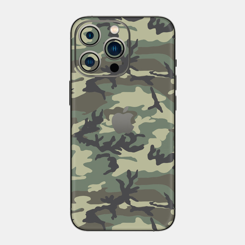 Forest Camo Glass Back