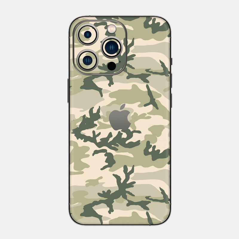 Military Camo Glass Back