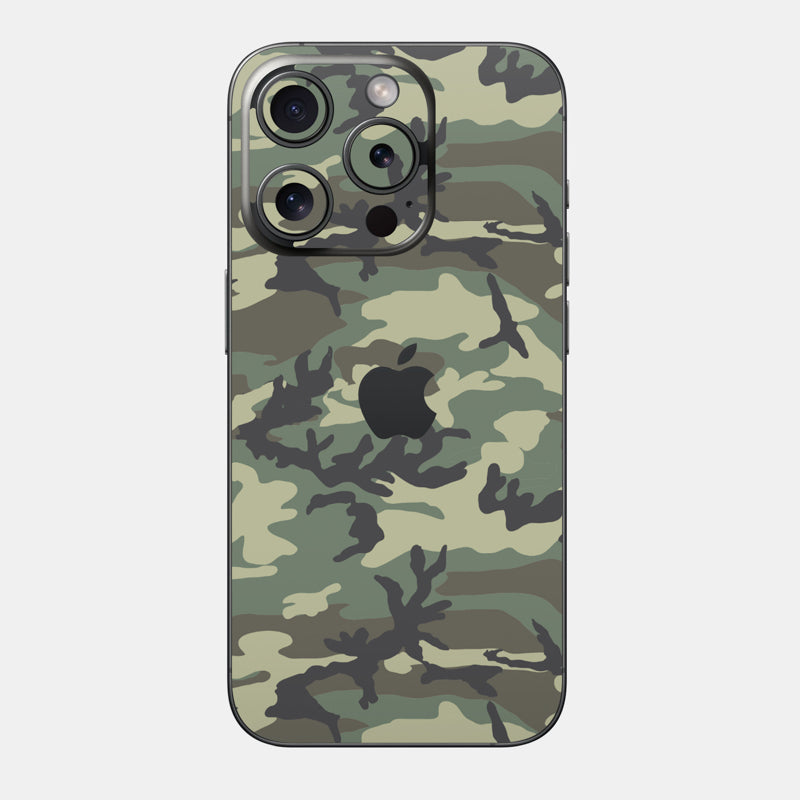 Forest Camo Glass Back