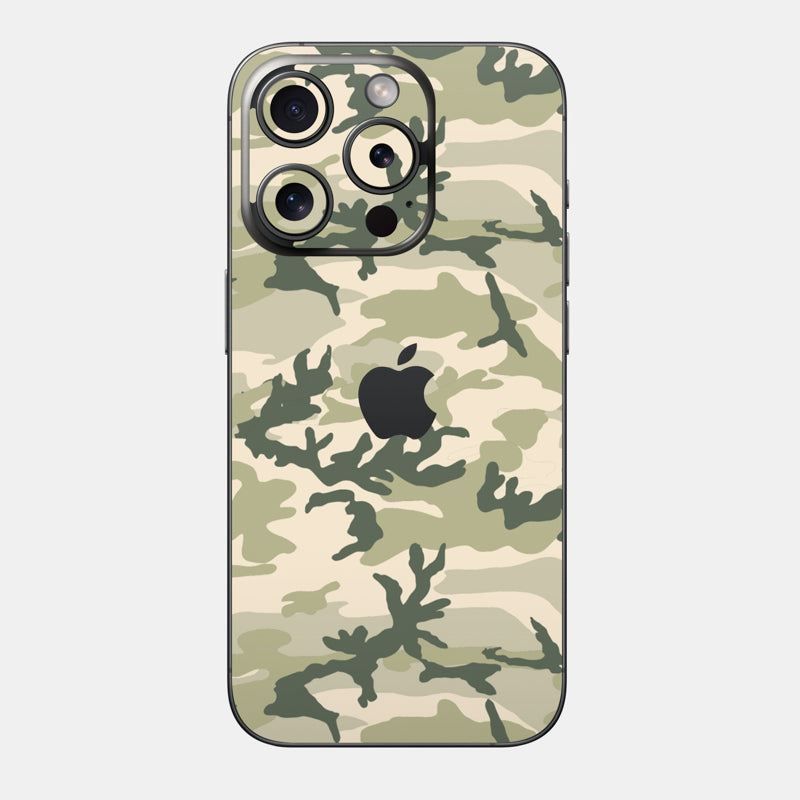 Military Camo Glass Back