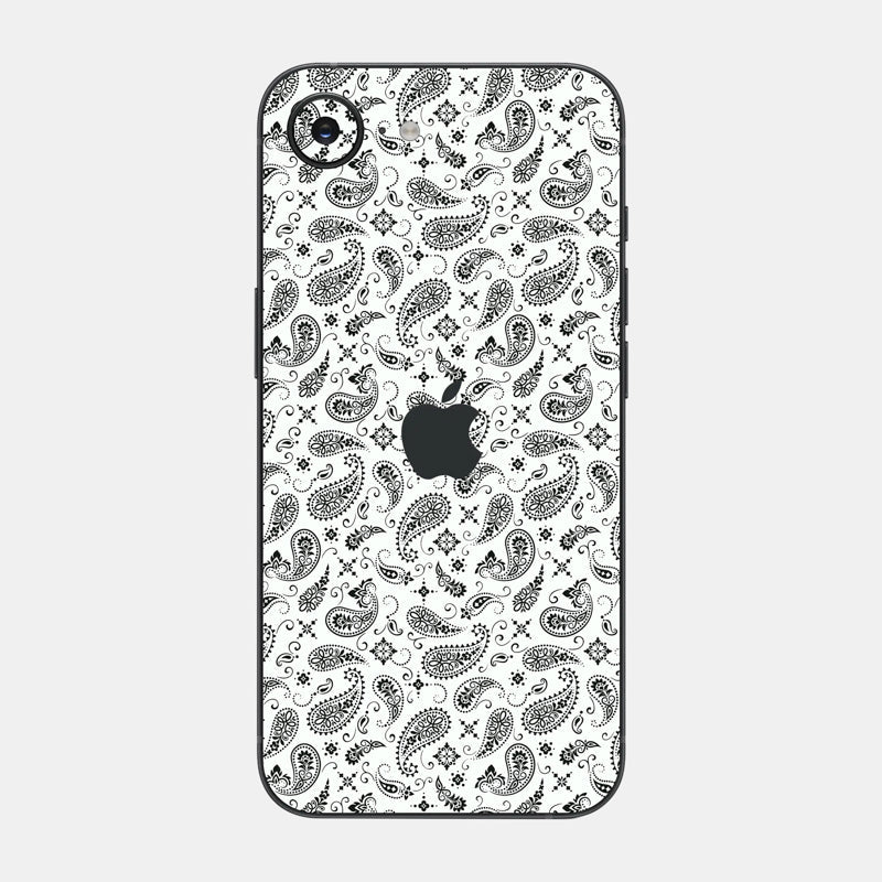 White Paisley Full Body
