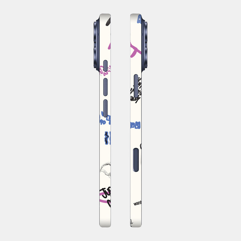 Beige Scribble Full Body