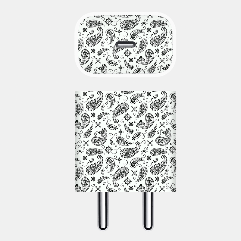 White Paisley Full Body