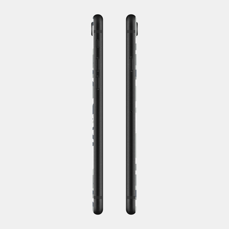 Snow Camo Glass Back