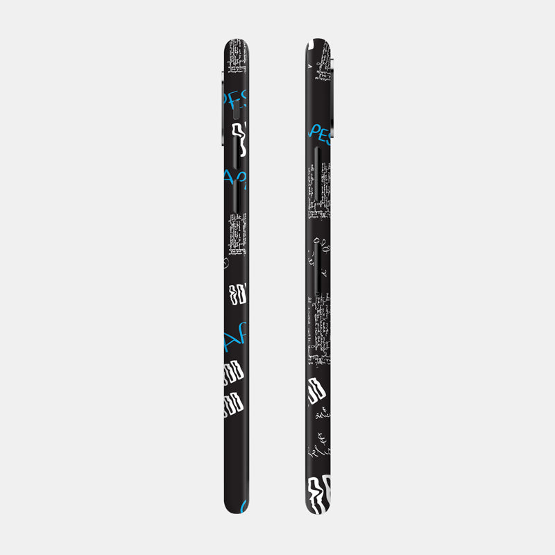 Black Scribble Full Back