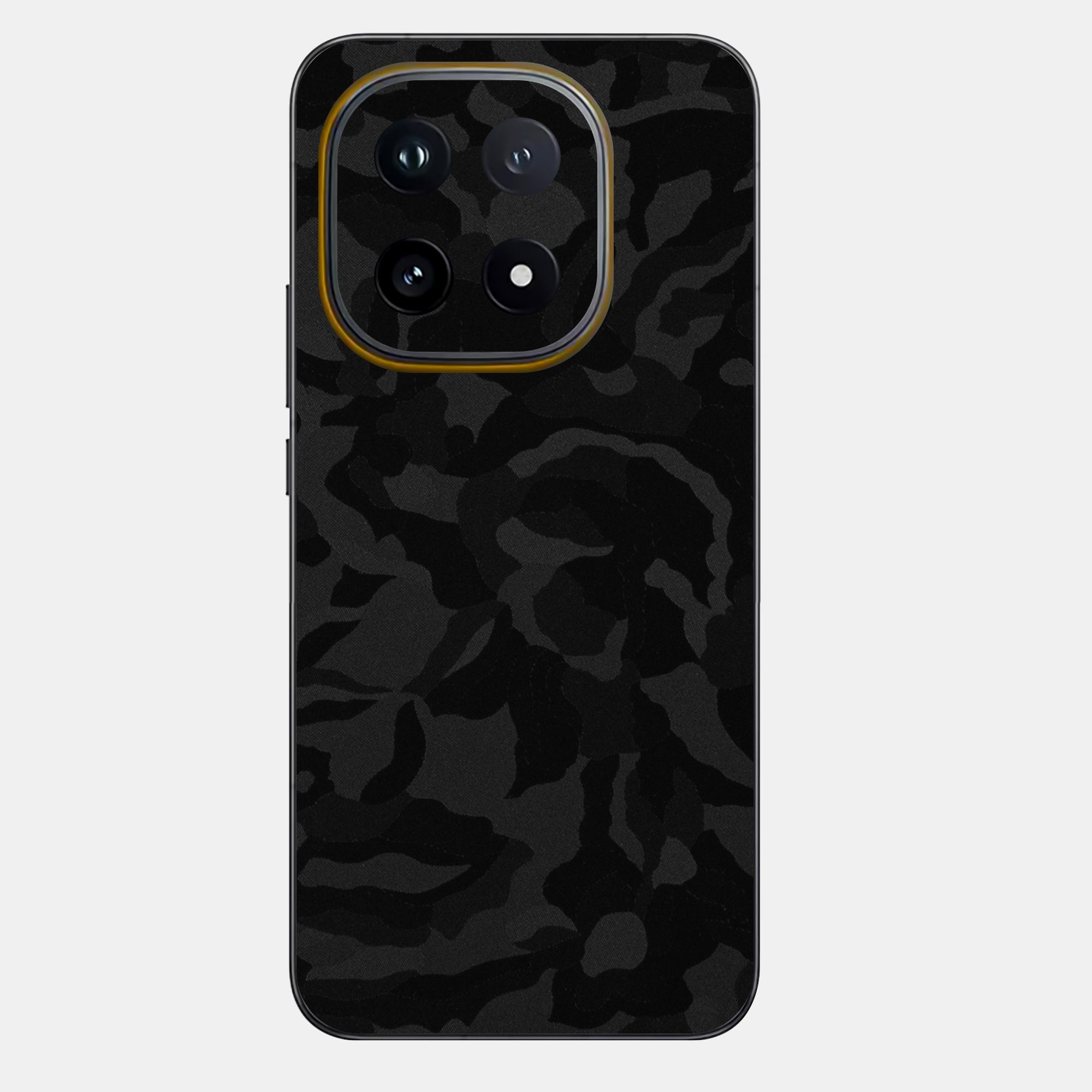 Black Camo Glass Back