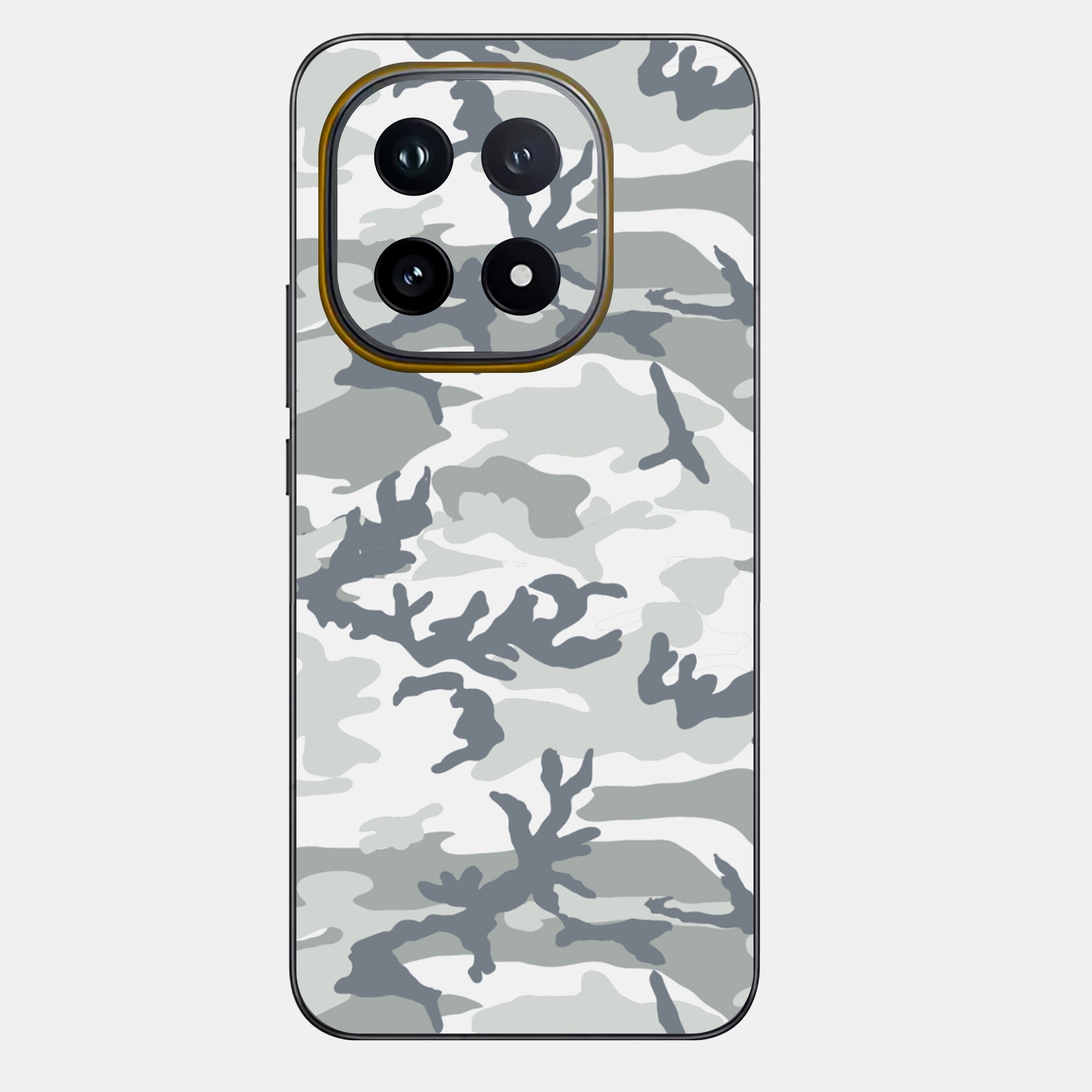 Snow Camo Glass Back