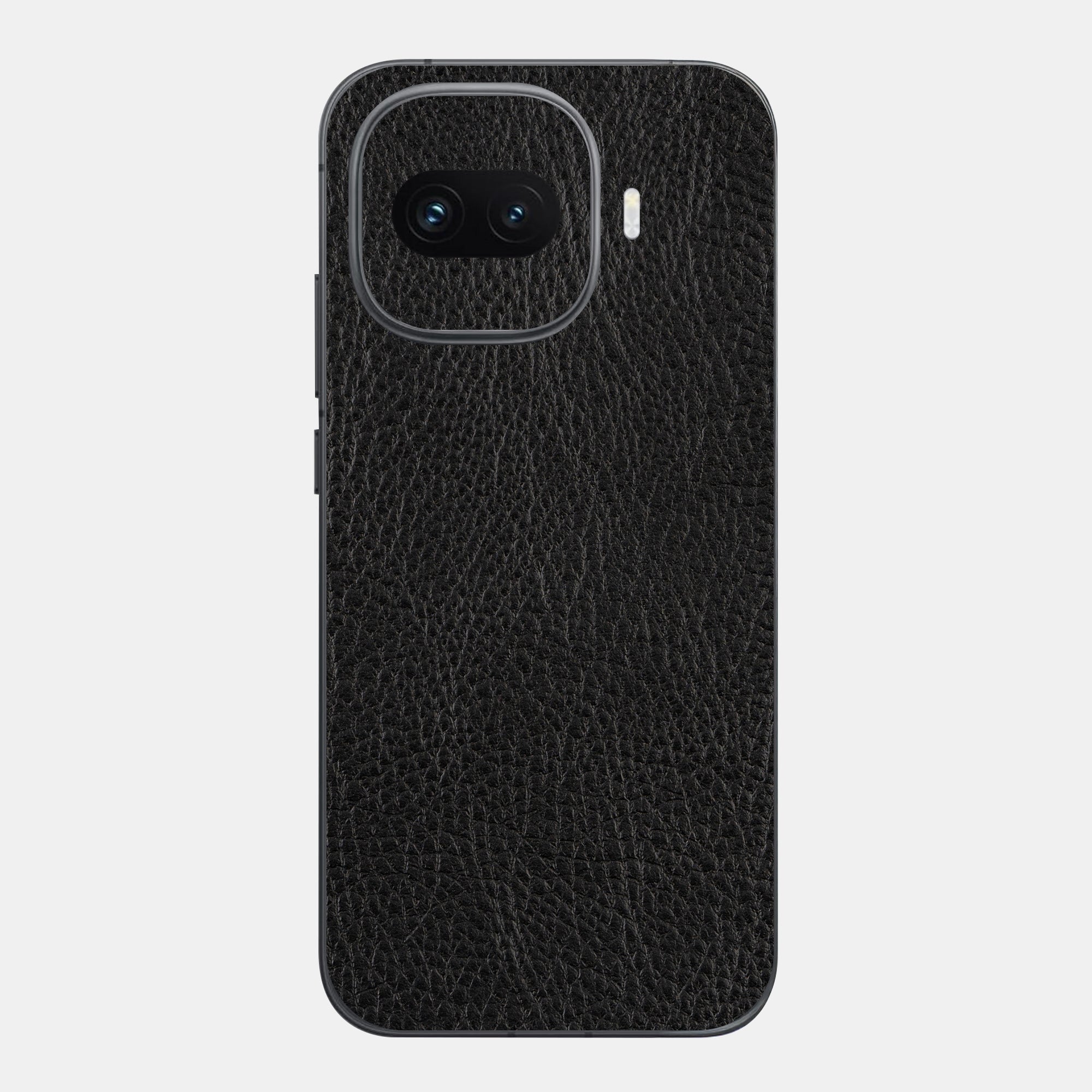 Black Leather Glass Back