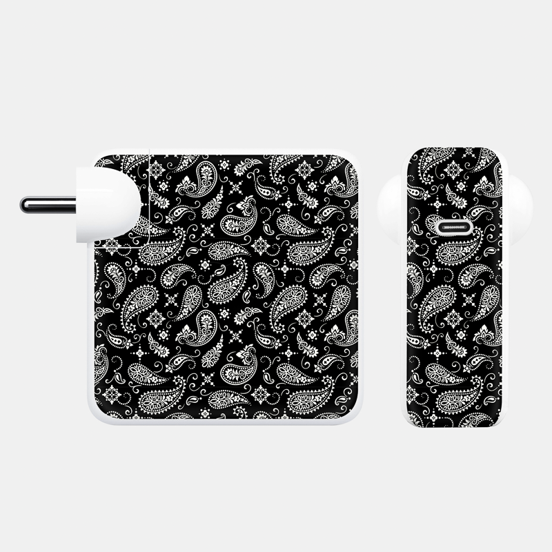 Black Paisley Full Body