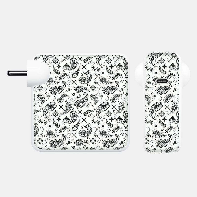 White Paisley Full Body