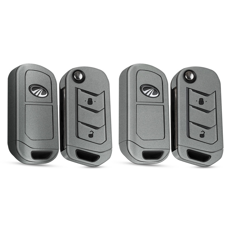 Satin Metiorite Silver Key-1 + Key-2