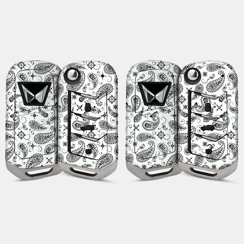 White Paisley Key-1 + Key-2