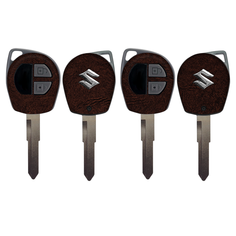 Brown Leather Key-1 + Key-2