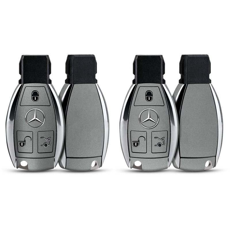 Satin Metiorite Silver Key-1 + Key-2