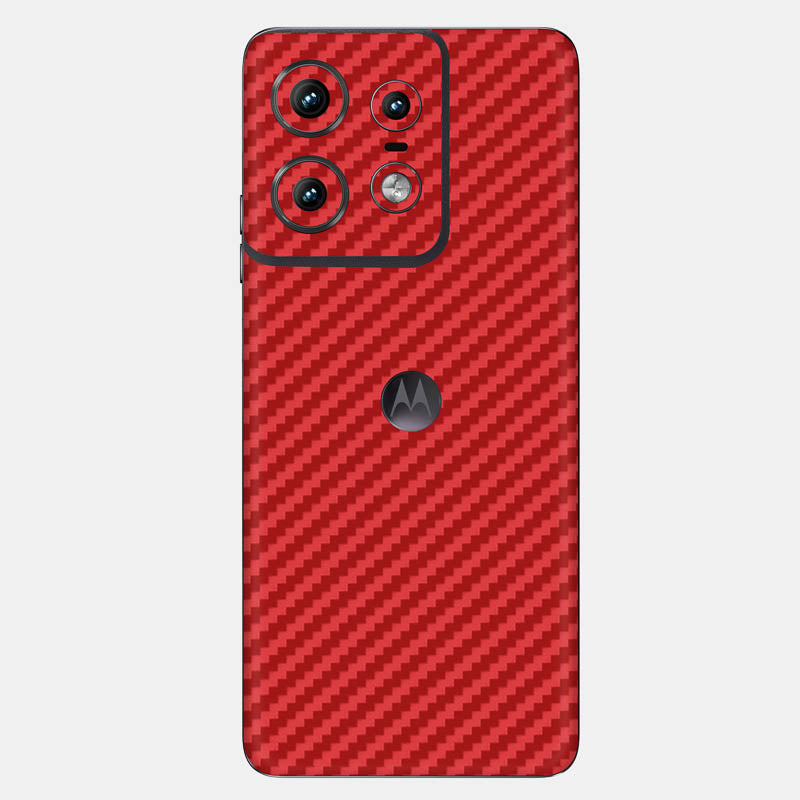 Carbon Fibre Red Glass Back