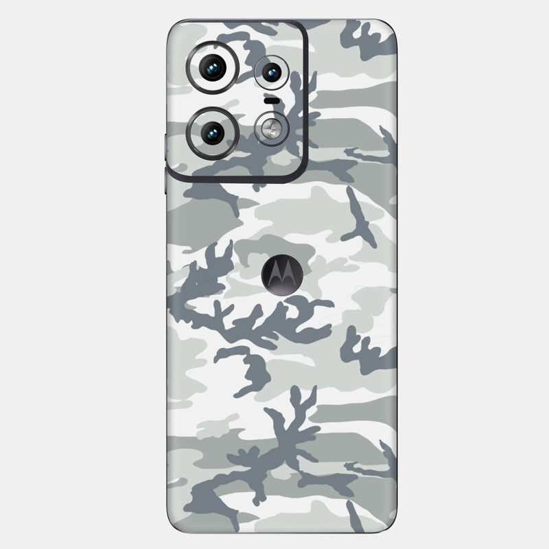 Snow Camo Glass Back