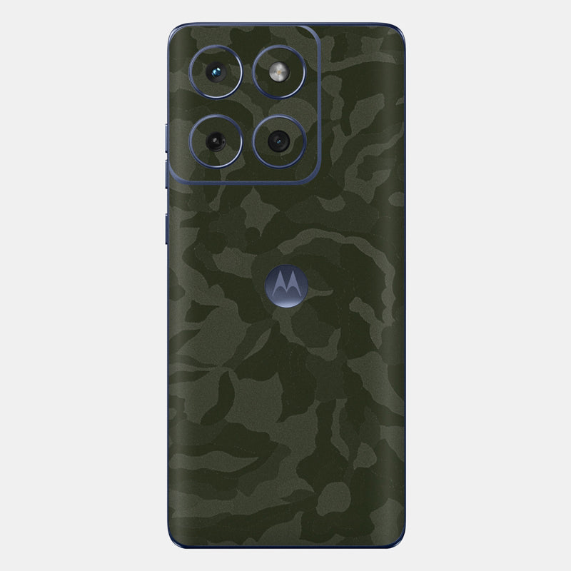 Green Camo Glass Back