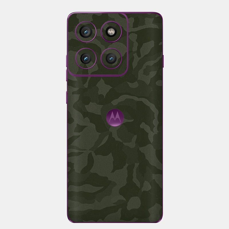 Green Camo Glass Back