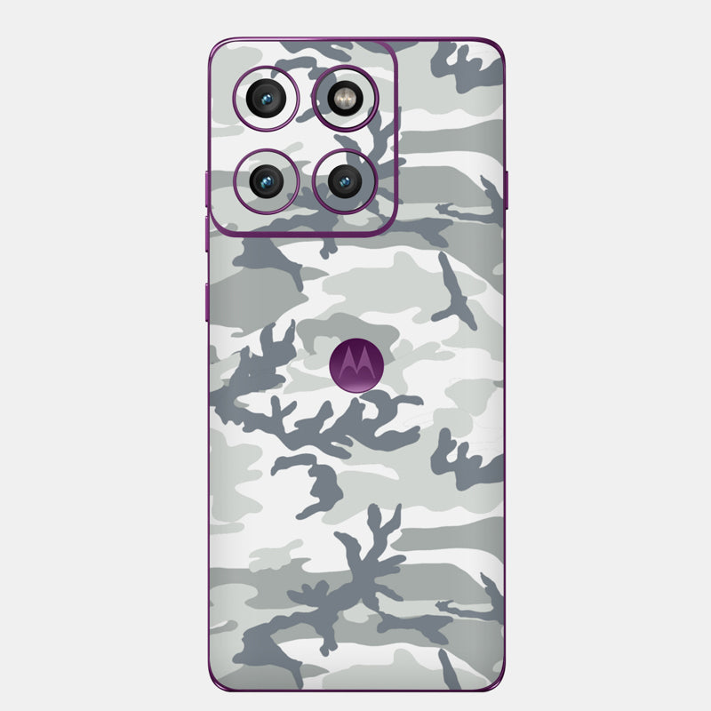 Snow Camo Glass Back