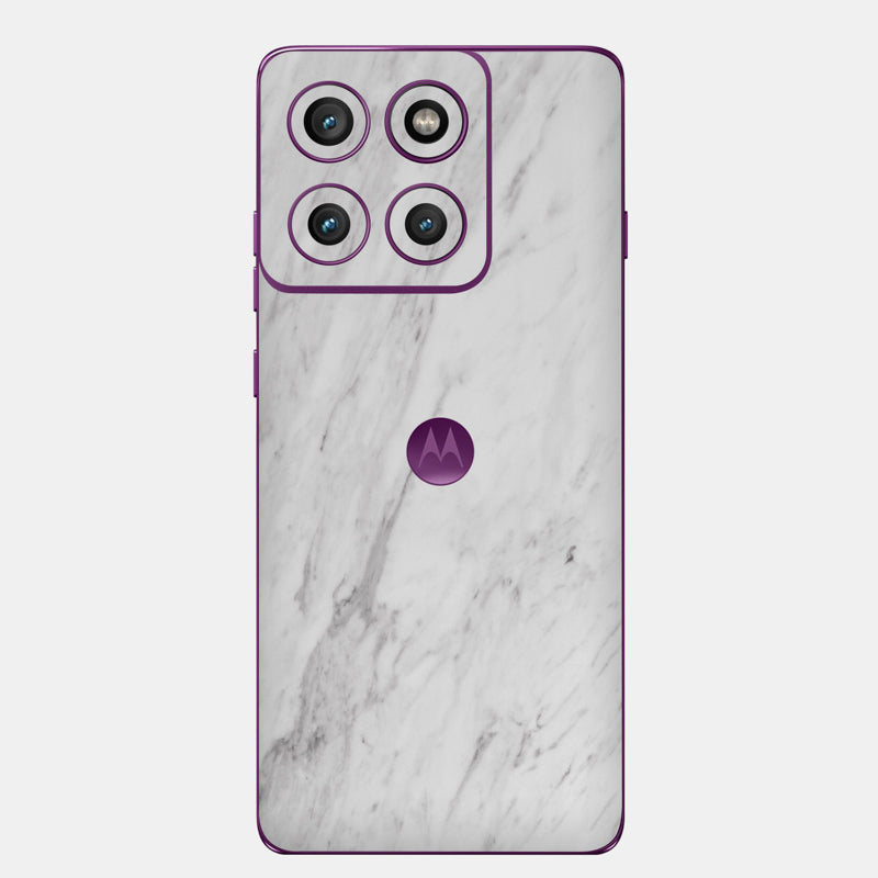 White Marble Glass Back