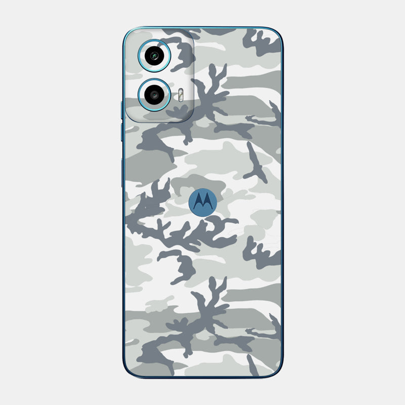 Snow Camo Glass Back