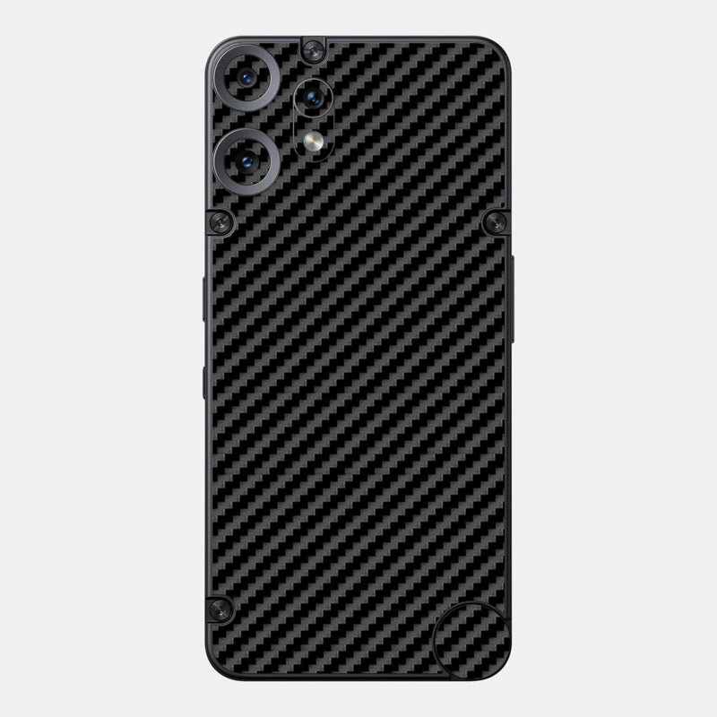 Carbon Fibre Black Glass Back