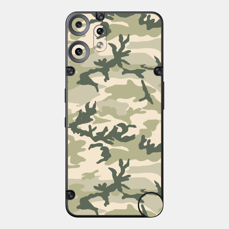 Military Camo Glass Back
