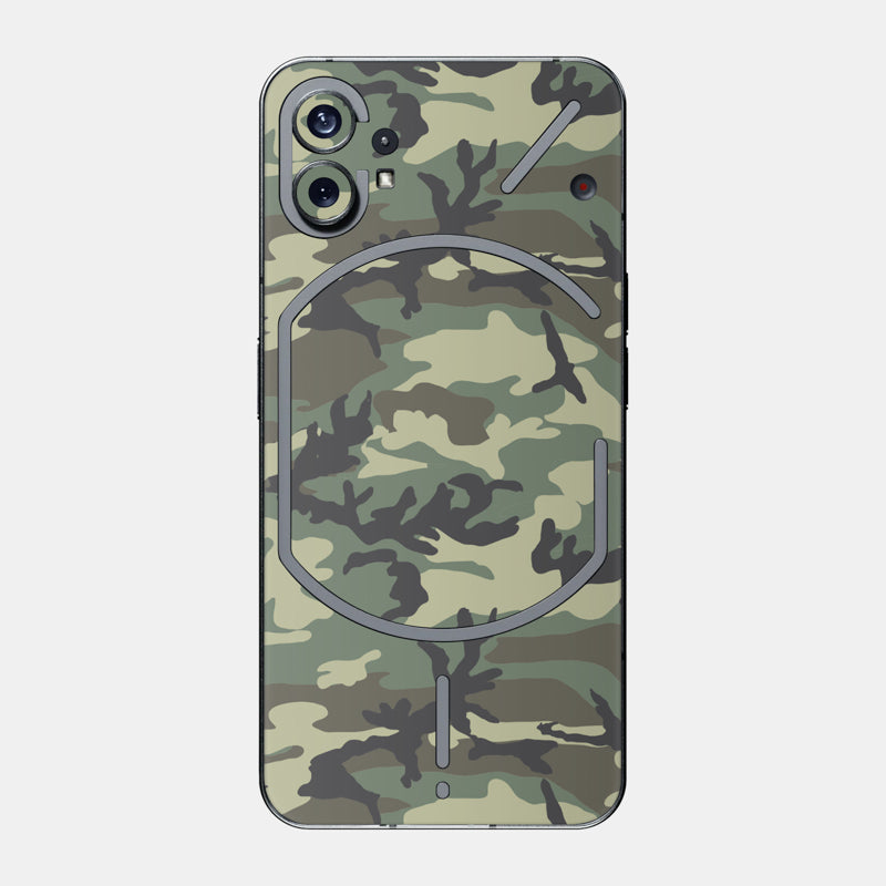 Forest Camo Glass Back
