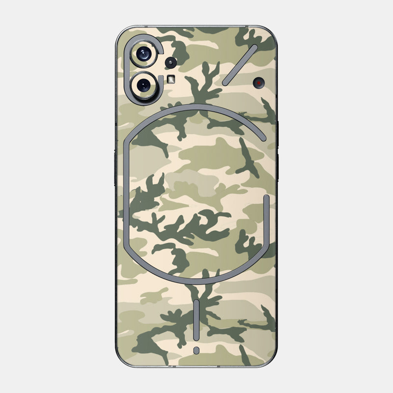 Military Camo Glass Back