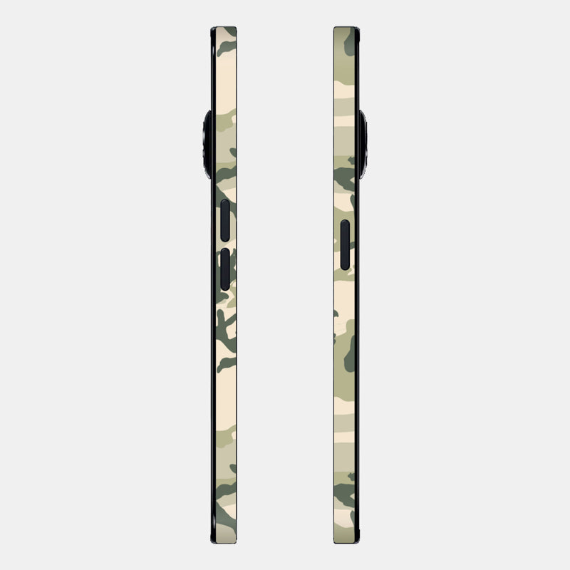 Military Camo Glass Back