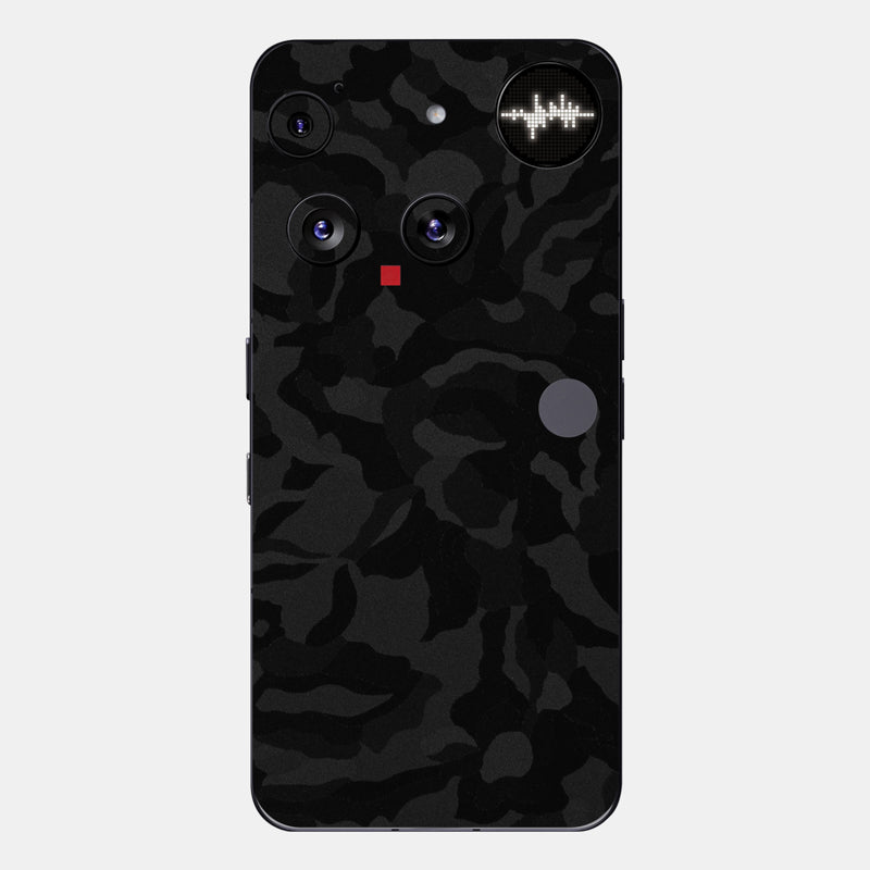 black camo Glass Back