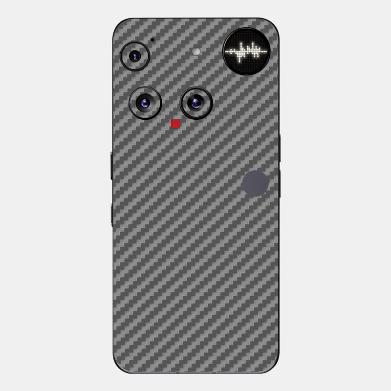 Carbon Fibre Grey Glass Back